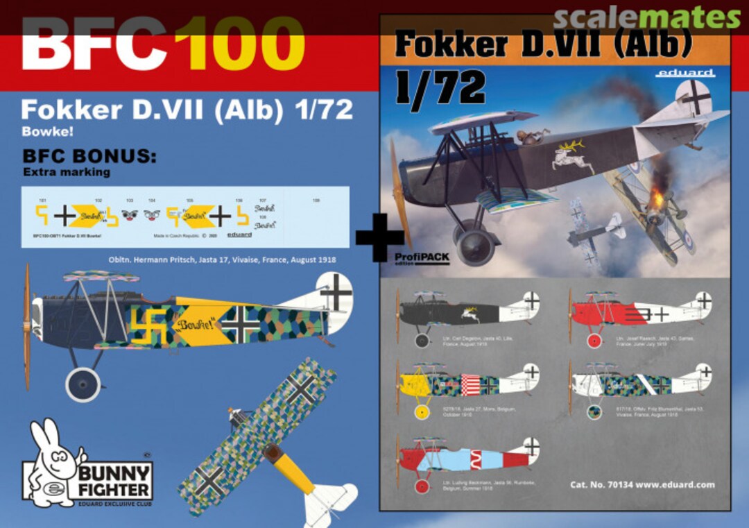 Boxart Fokker D. VII (Alb) Bowke! BFC100 Eduard