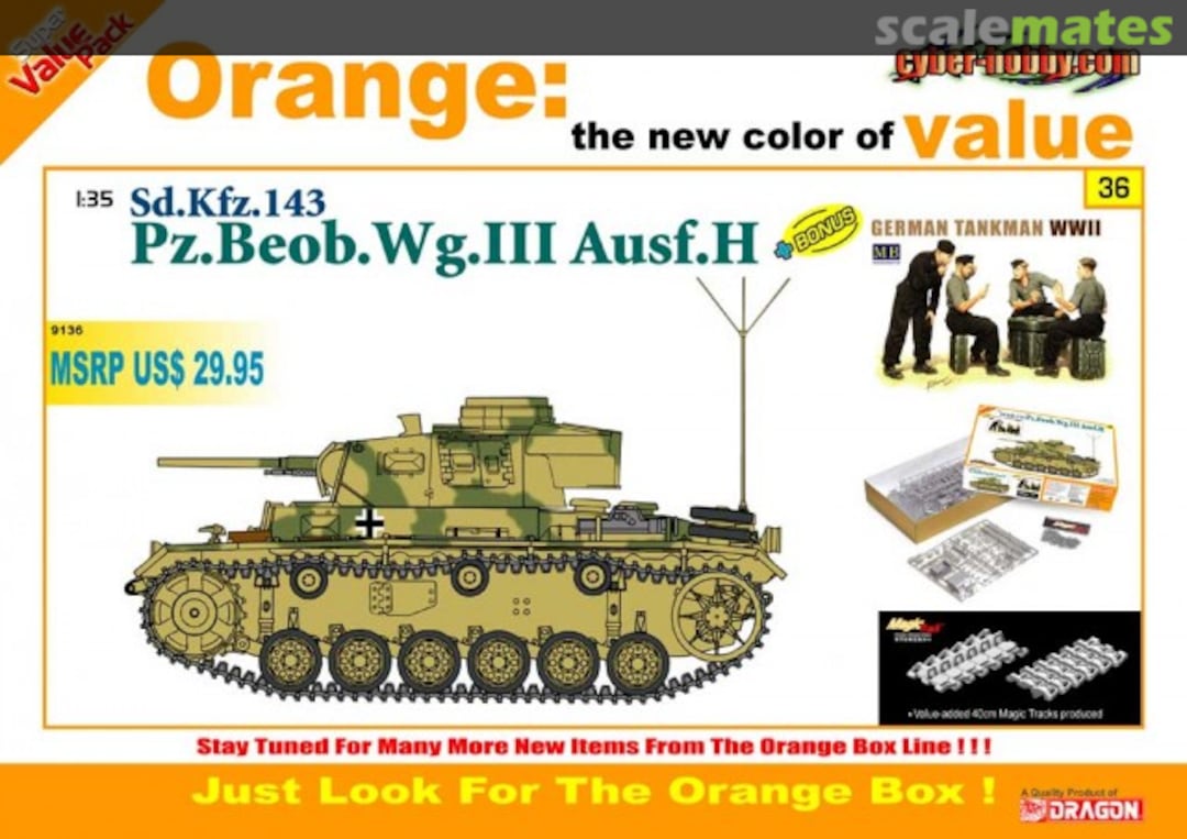 Boxart Pz.Beob.Wg.III Ausf.H 9136 Cyber Hobby