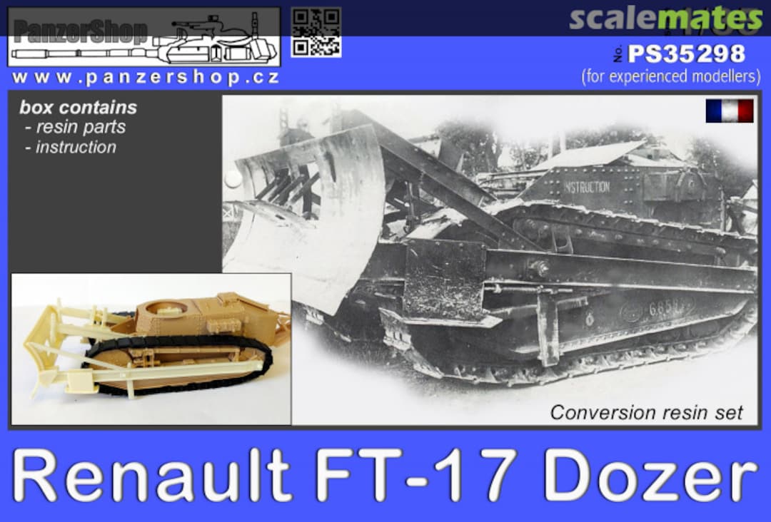 Boxart Renault FT-17 Dozer conversion set PS35298 PanzerShop