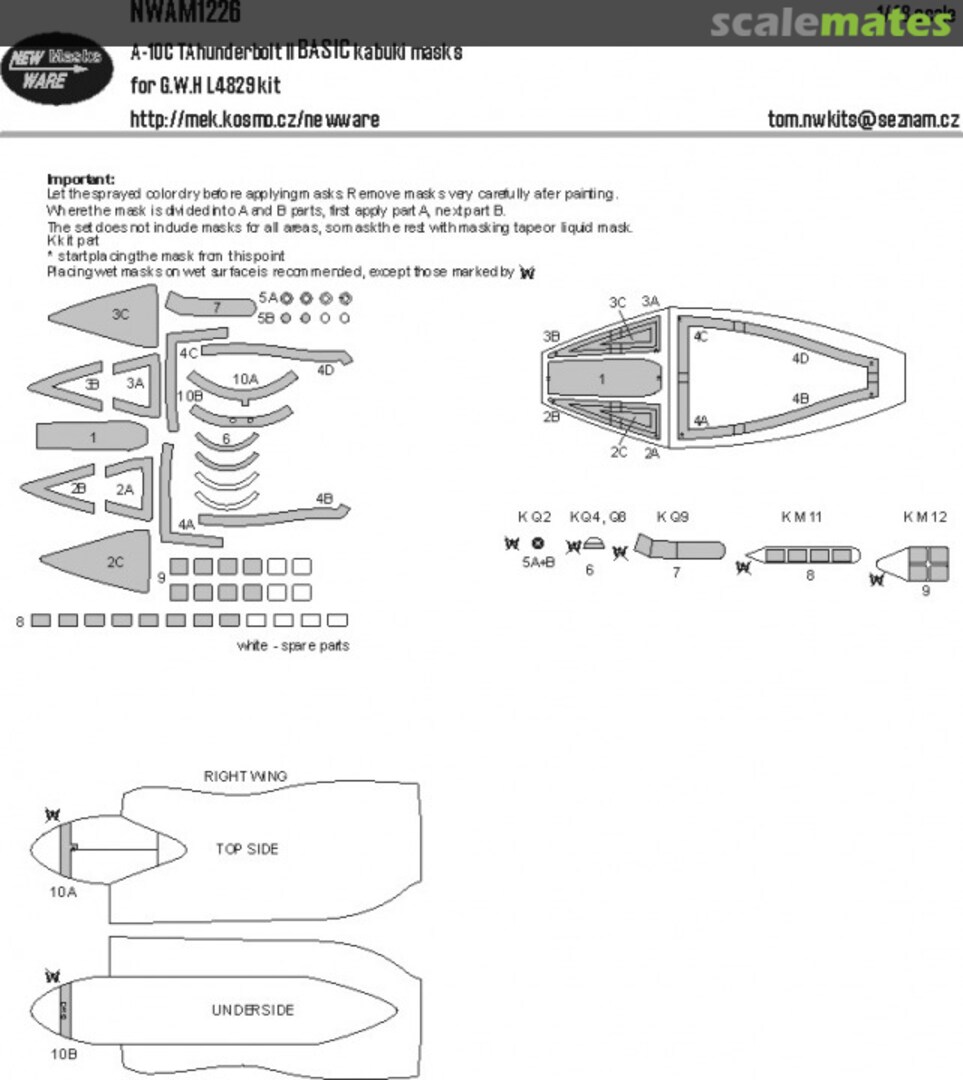 Boxart A-10 C Thunderbolt II BASIC kabuki masks NWAM1226 New Ware