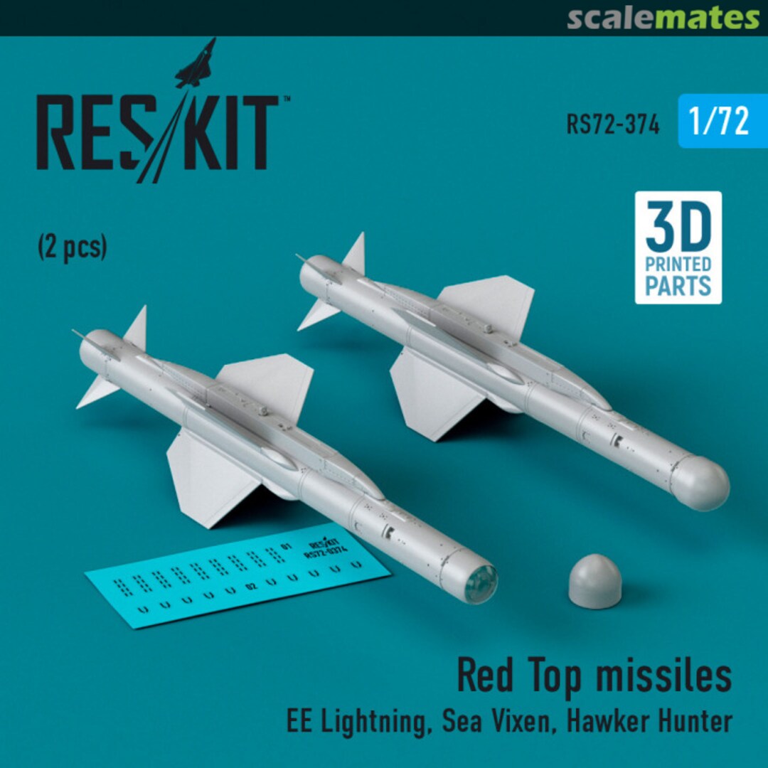 Boxart Red Top missiles RS72-374 ResKit