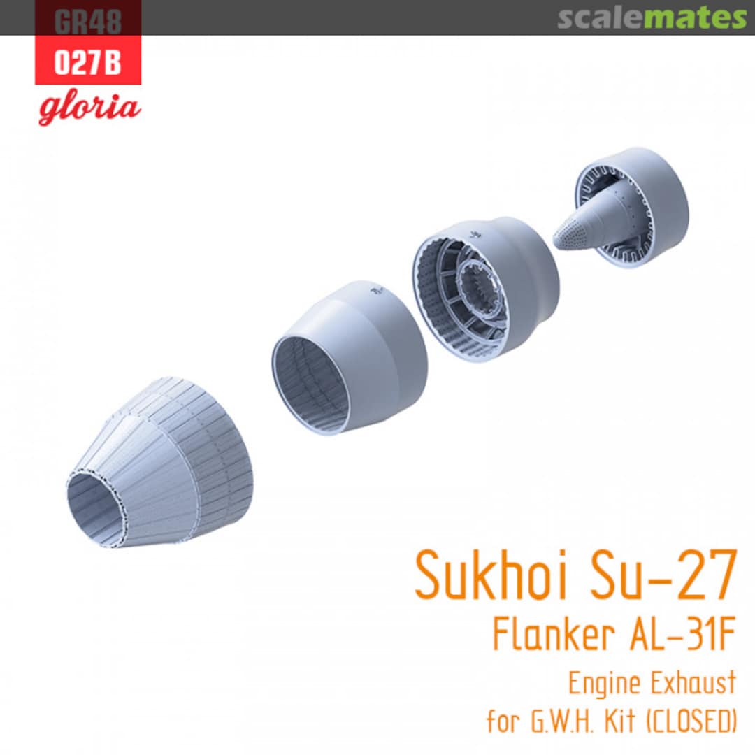 Boxart Su-27 Flanker AL-31F Engine Exhaust (closed) GR48027B Gloria Model