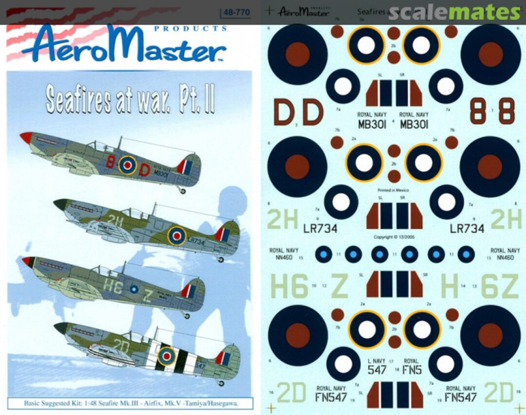 Boxart Seafires at War 48-770 AeroMaster