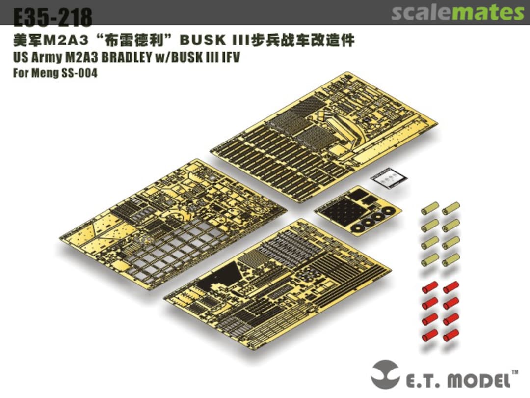 Boxart US Army M2A3 BRADLEY w/BUSK III IFV - Meng SS-004 - E35-218 E.T. Model