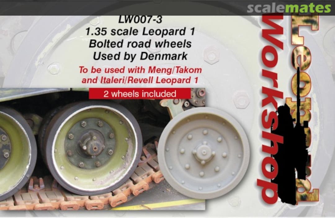 Boxart Leopard 1 Bolted Road Wheels LW007-3 Leopard Workshop