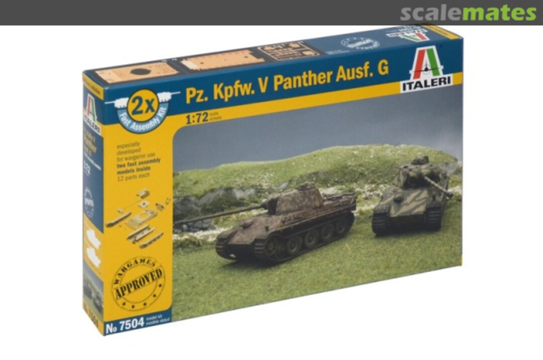 Boxart Pz.Kfpw. V Panther Ausf. G 7504 Italeri