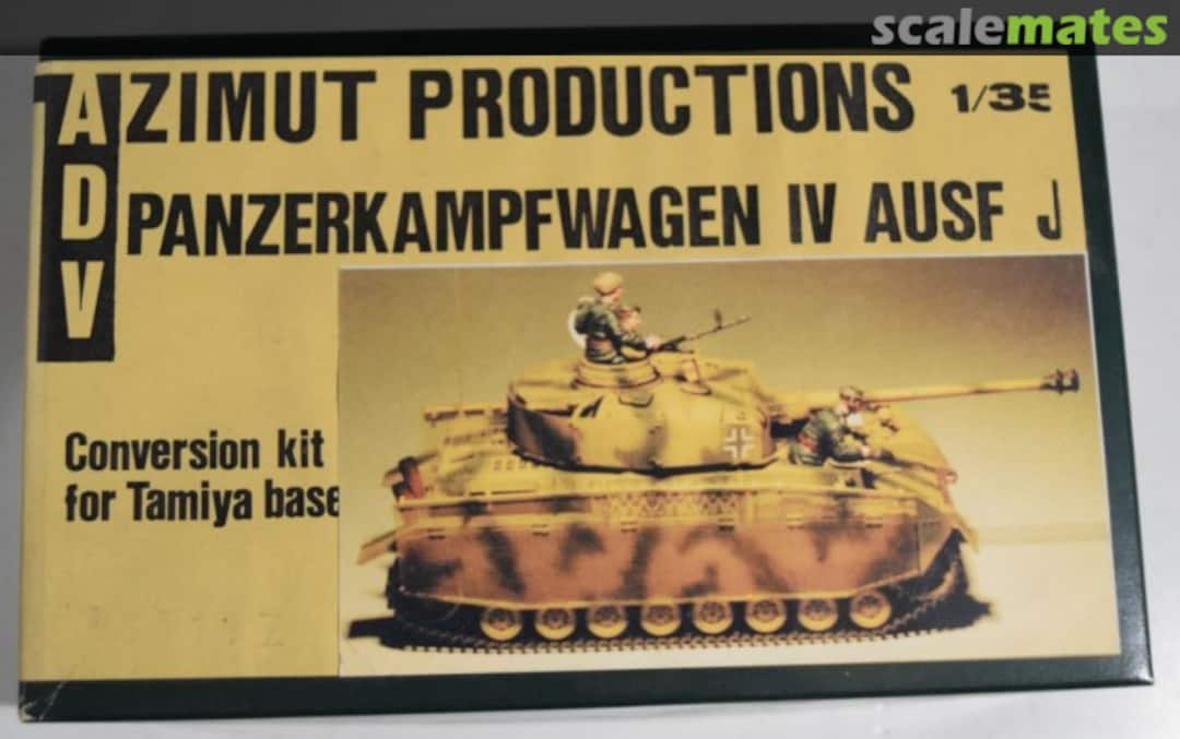 Boxart Panzerkampfwagen IV AUSF J conversion kit 35117 ADV Azimut