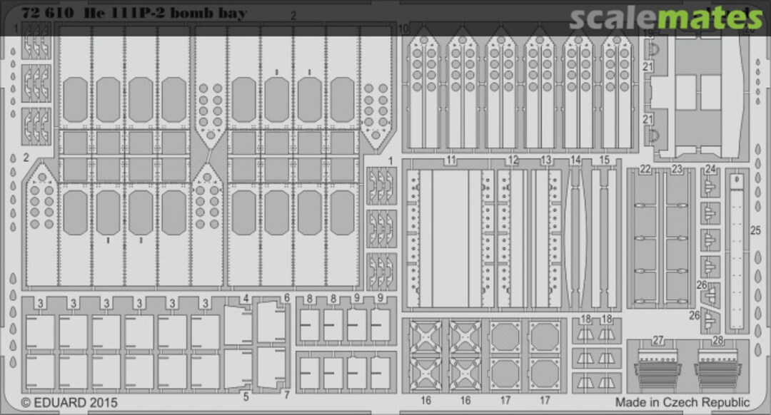 Boxart He 111P-2 bomb bay 72610 Eduard