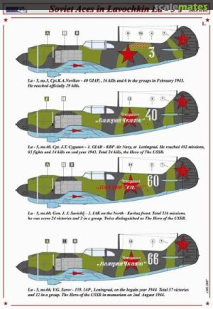 Boxart Soviet Aces in Lavochkin La-5s AMLD72049 AML