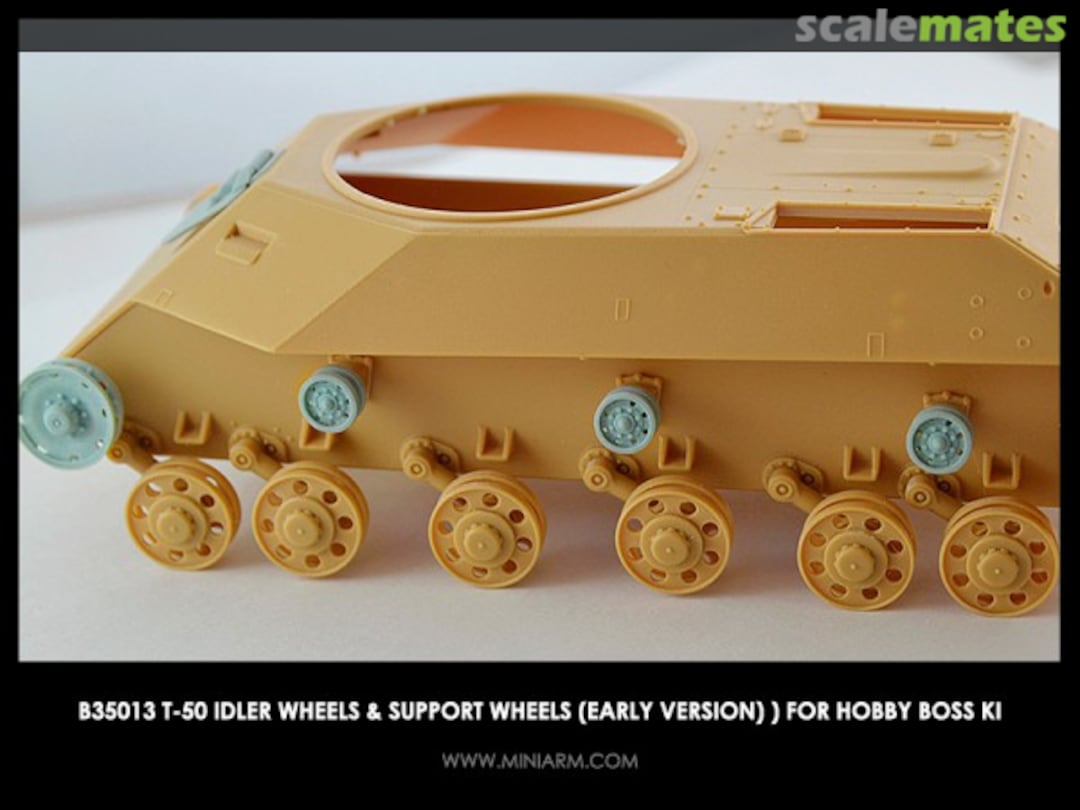 Boxart T-50 - Idler wheels & support wheels (early version) B35013 Miniarm