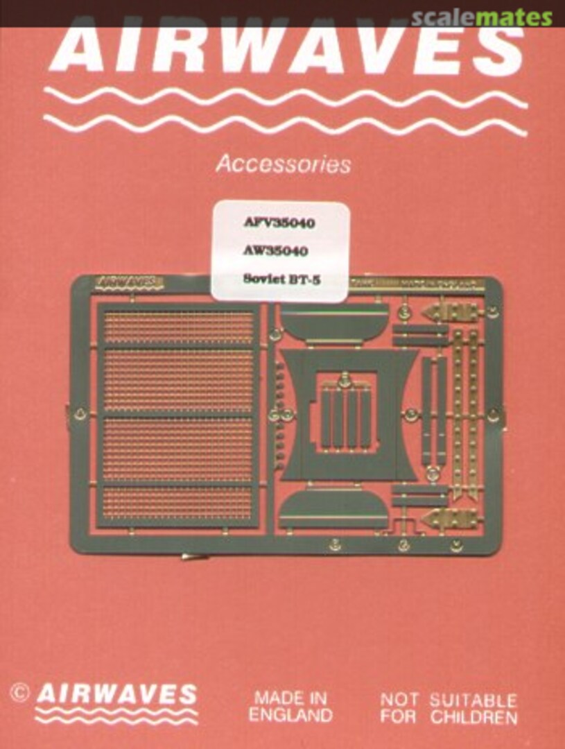 Boxart Soviet BT-5 Detailing Set AFV35040 Airwaves