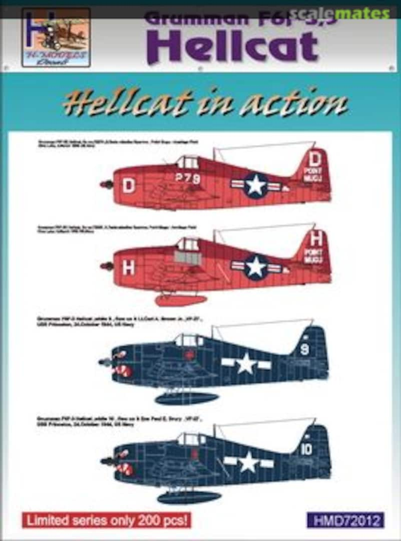 Boxart Grumman F6F-5 Hellcat In Action, Pt.2 HMD72012 H-Models Decals