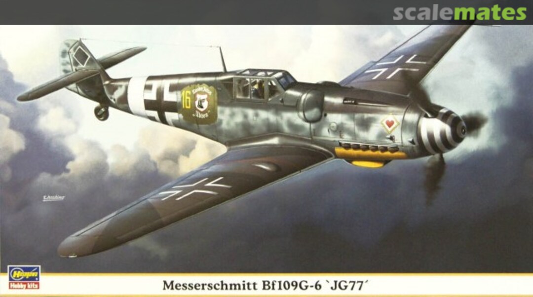 Boxart Messerschmitt Bf109G-6 `JG77´ 09785 Hasegawa