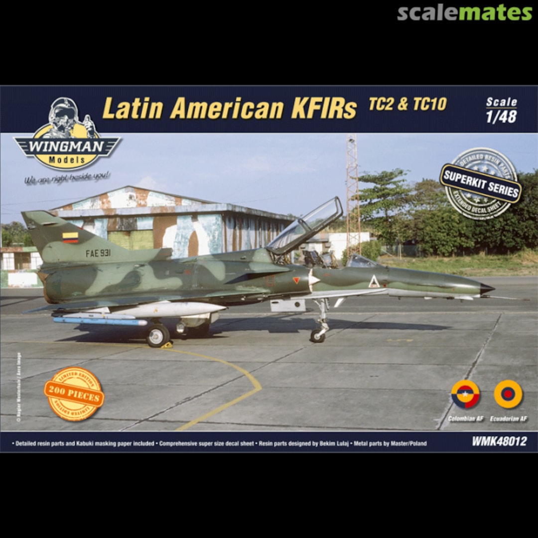 Boxart Latin American TC2/TC10 KFIR Trainer WMK48012 Wingman Models