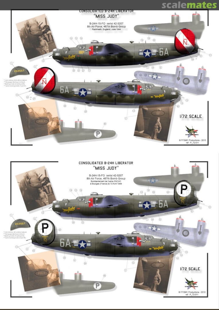 Boxart Consolidated B-24H Liberator "Miss Judy" P_72-011 FFSMC Productions