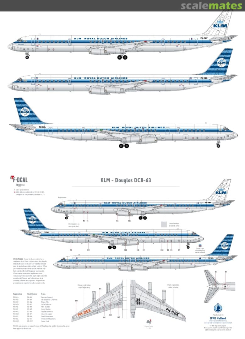 Boxart KLM - Douglas DC-8-63 FDS14064 F-DCAL