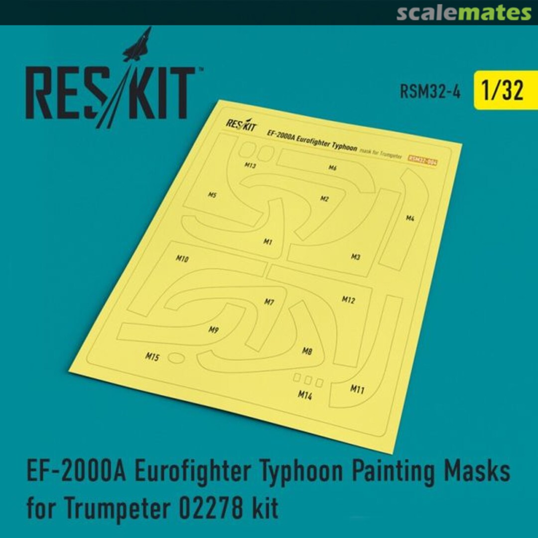 Boxart EF-2000A Eurofighter Typhoon painting masks RSM32-0004 ResKit