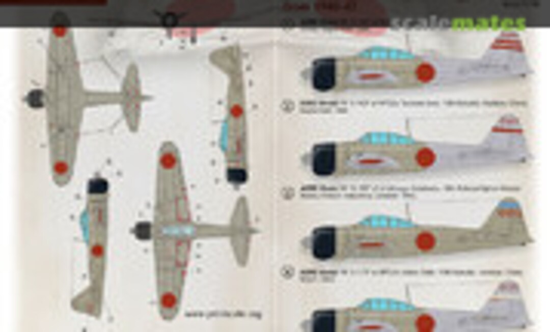 1:72 Mitsubishi A6M2 Zero-Sen Aces (Print Scale 72-426)