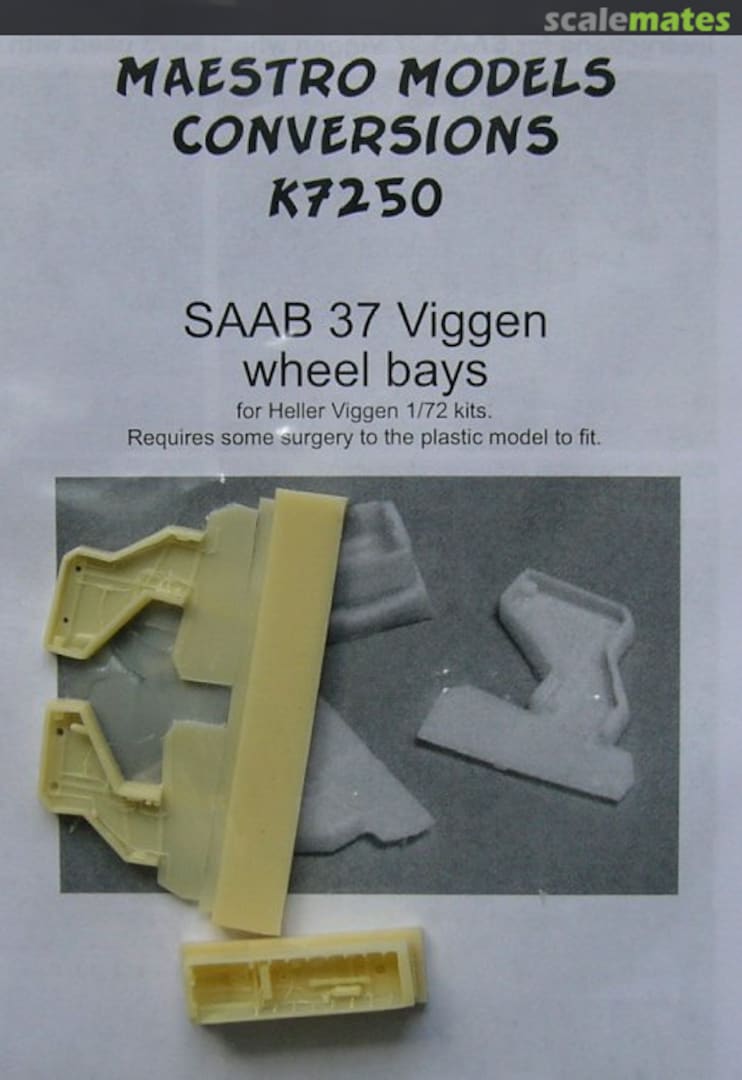 Boxart SAAB 37 Viggen wheel bays MMK7250 Maestro Models