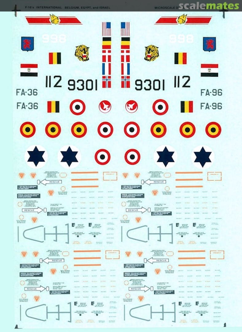 Boxart F-16s International 48-0296 Microscale