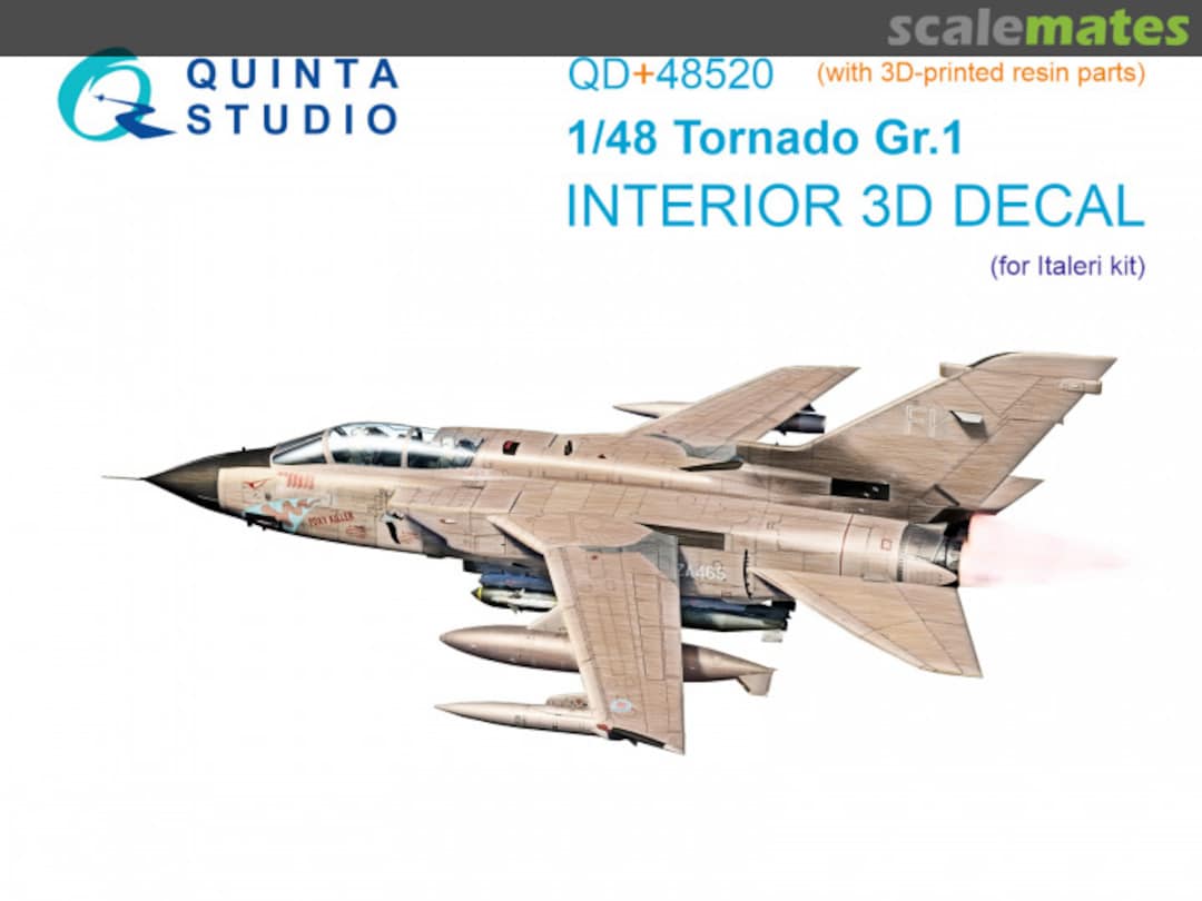 Boxart Tornado Gr.1 interior 3D decals QD+48520 Quinta Studio