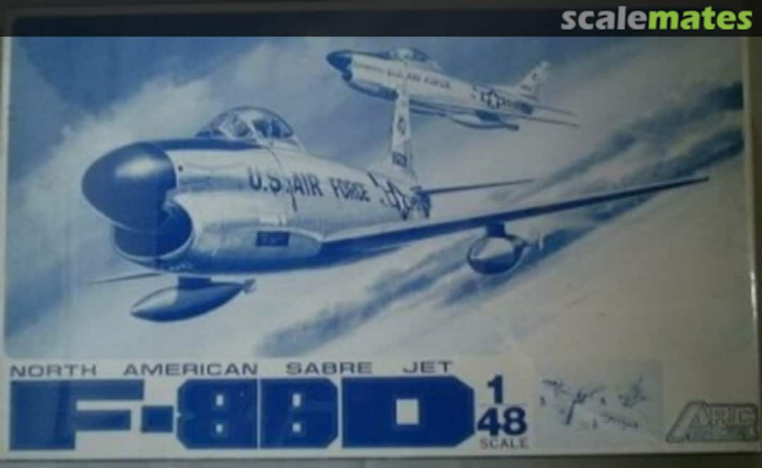 Boxart North American Sabre Jet F-86D AA-002 Arc en Ciel