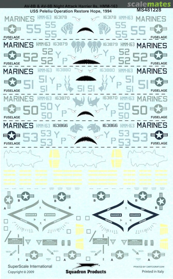 Boxart AV-8B Harrier IIs MS481228 SuperScale International