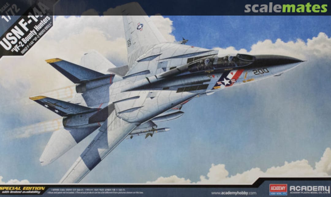 Boxart USN F-14A "VF-2 Bounty Hunters" 12532 Academy