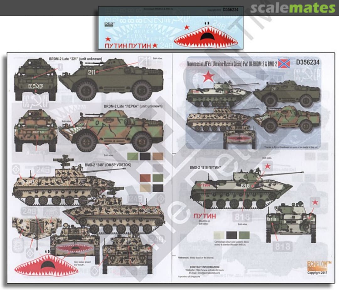 Boxart Novorossian AFVs (Ukraine - Russia Crisis) Pt 10: BRDM-2 & BMD-2 D356234 Echelon Fine Details