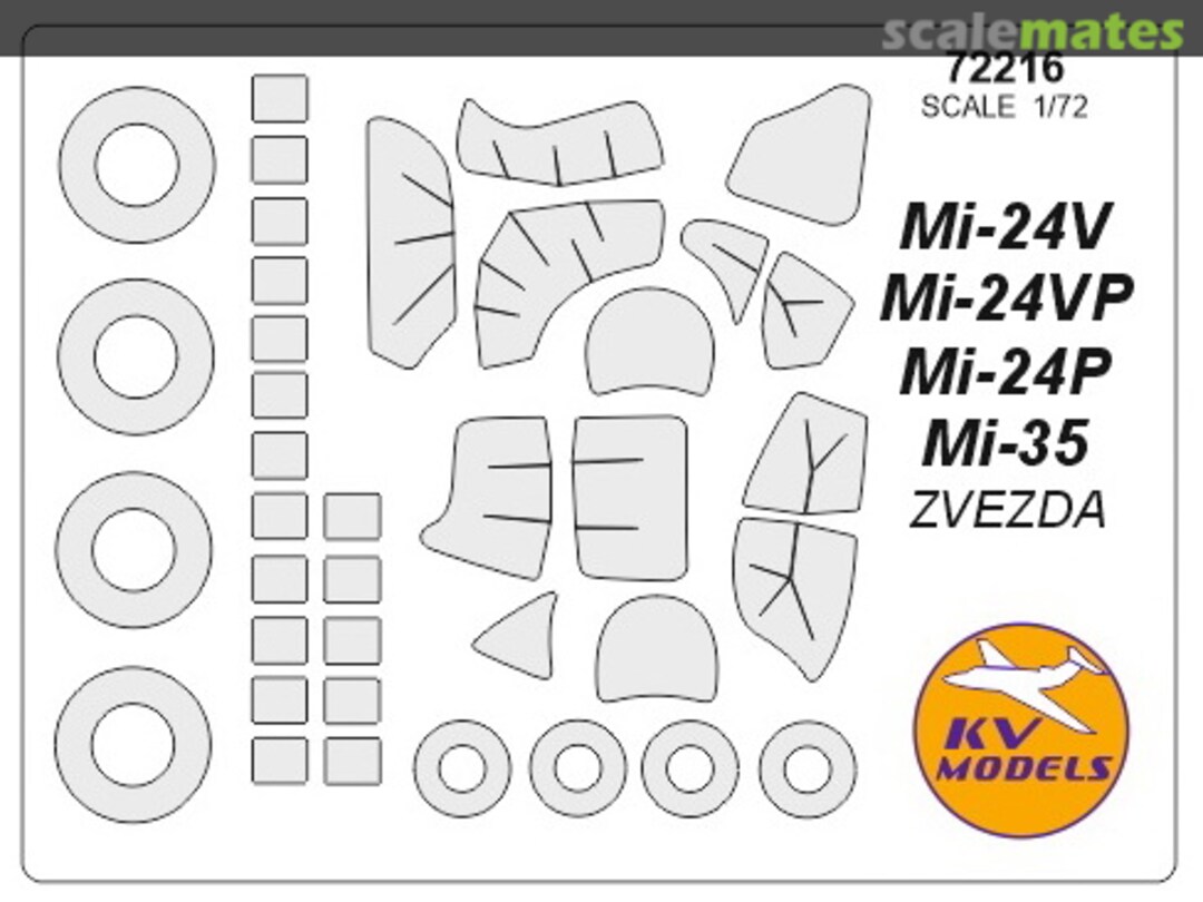 Boxart Mi-24V / Mi-24VP / Mi-24P / Mi-35 72216 KV Models