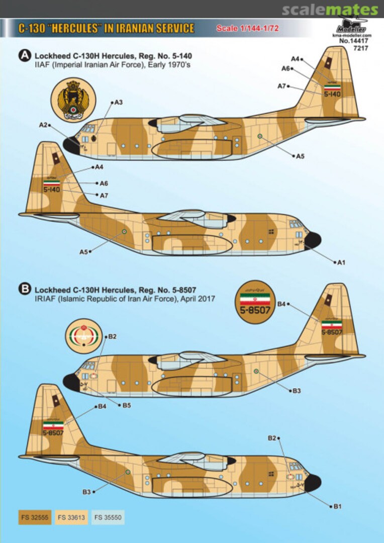 Boxart C-130 "Hercules" In Iranian Service 7217 Modeller