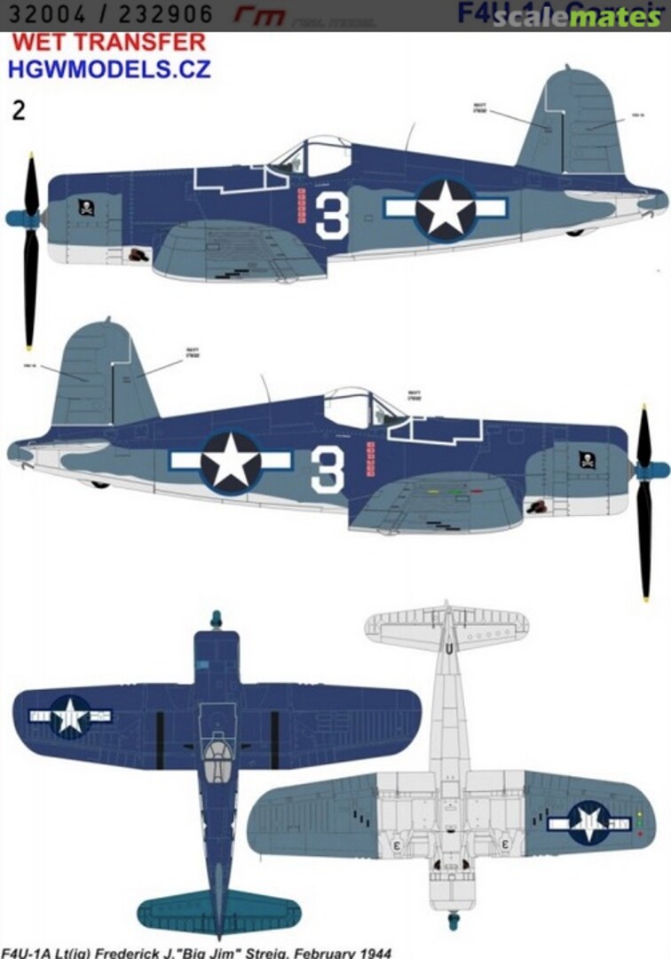 Boxart F4U-1A Corsair 232906 HGW Models