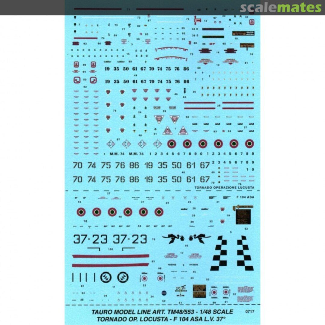 Boxart Tornado Operation Locusta / F-104ASA Lo Viz L.V. 37° 48-553 Tauro Model