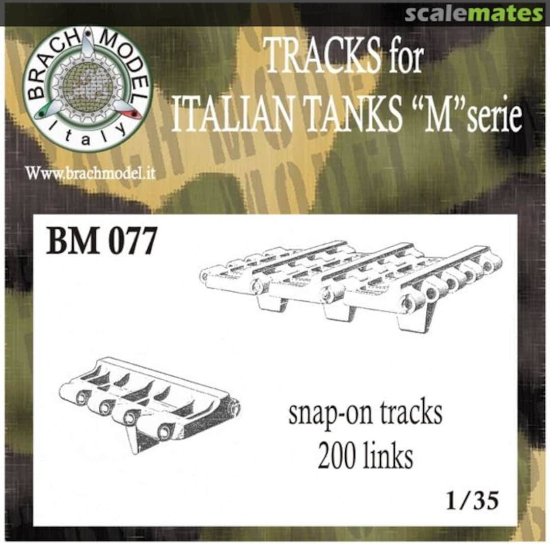 Boxart Tracks for Italian Tanks "M" serie BM 077 Brach Model