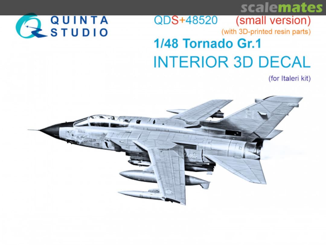 Boxart Tornado Gr.1 interior 3D decals QDS+48520 Quinta Studio