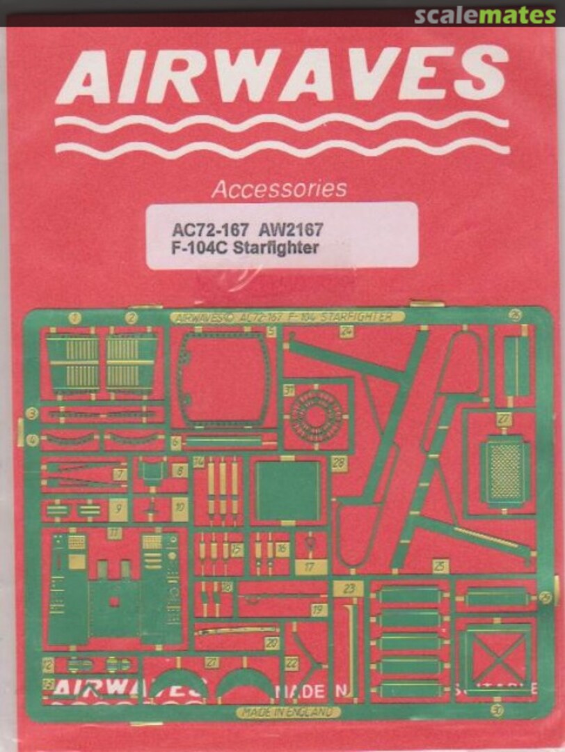 Boxart F-104C Starfighter AC72-167 Airwaves