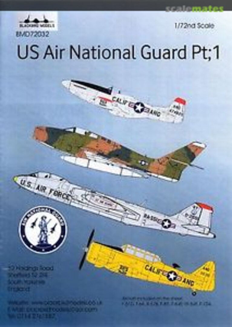 Boxart US Air National Guard Pt 1 BMD72032 Blackbird Models