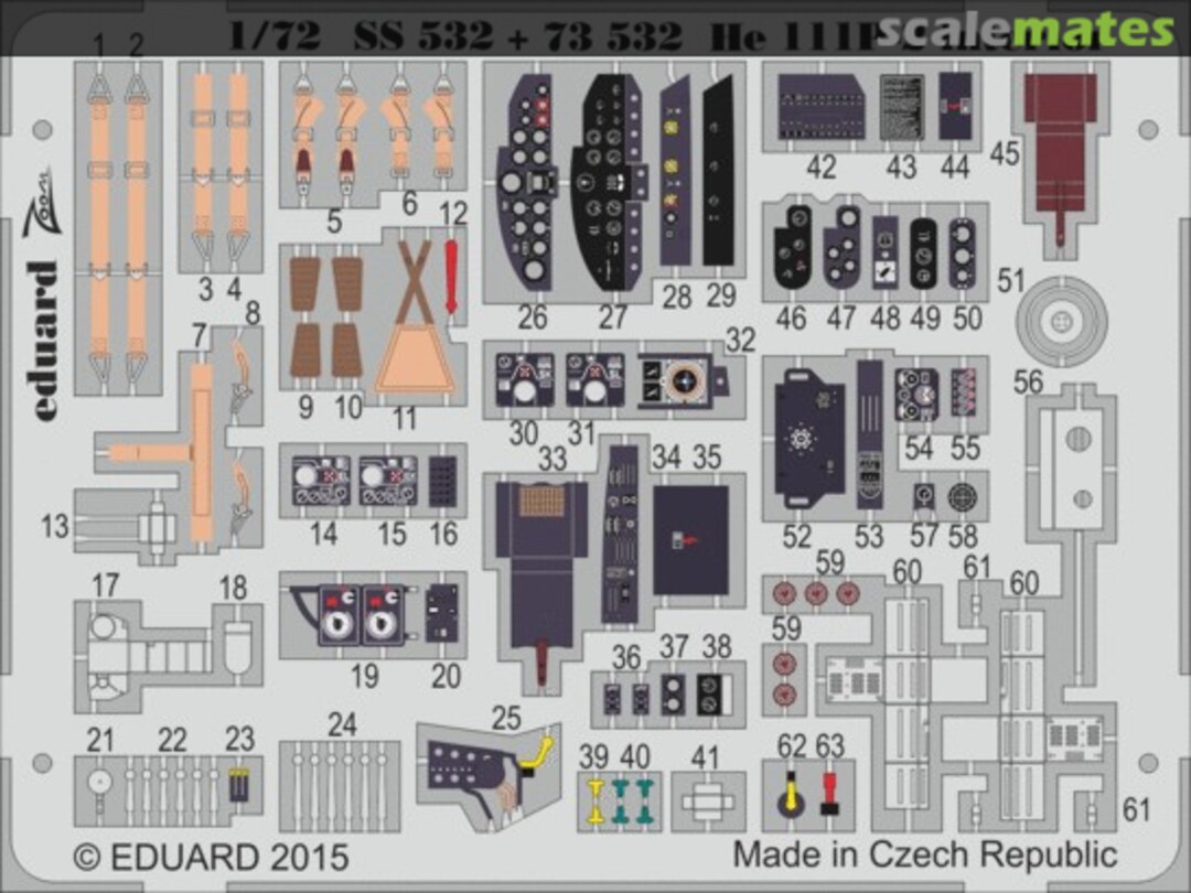 Boxart He 111P-2 interior S.A. 73532 Eduard