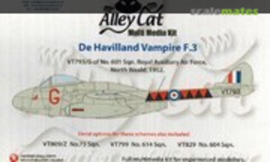 1:48 De Havilland Vampire F.3 (Alley Cat ACRK 48-08)