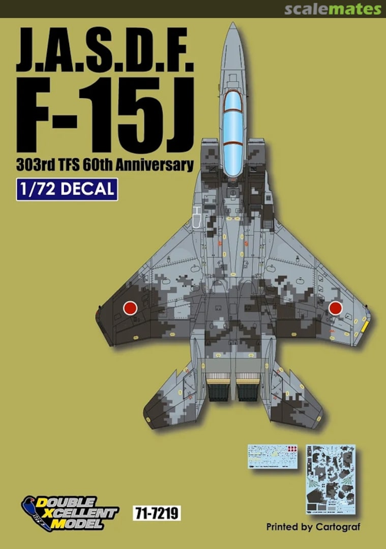 Boxart J.A.S.D.F. F-15J Eagle 71-7219 DXM Decals