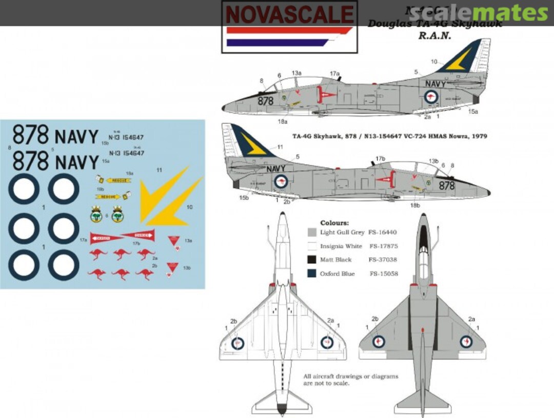 Boxart Douglas TA-4G Skyhawk R.A.N. Mini-Set N-48069a Novascale