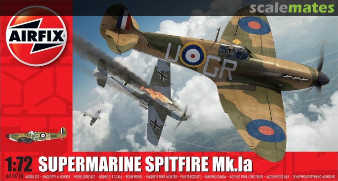 Boxart Supermarine Spitfire Mk.Ia A01071B Airfix