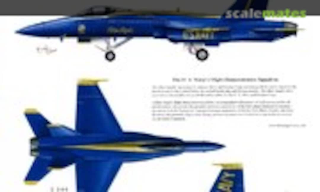 1:48 F/A-18A Hornet Blue Angels (Jasmine Model 148003)