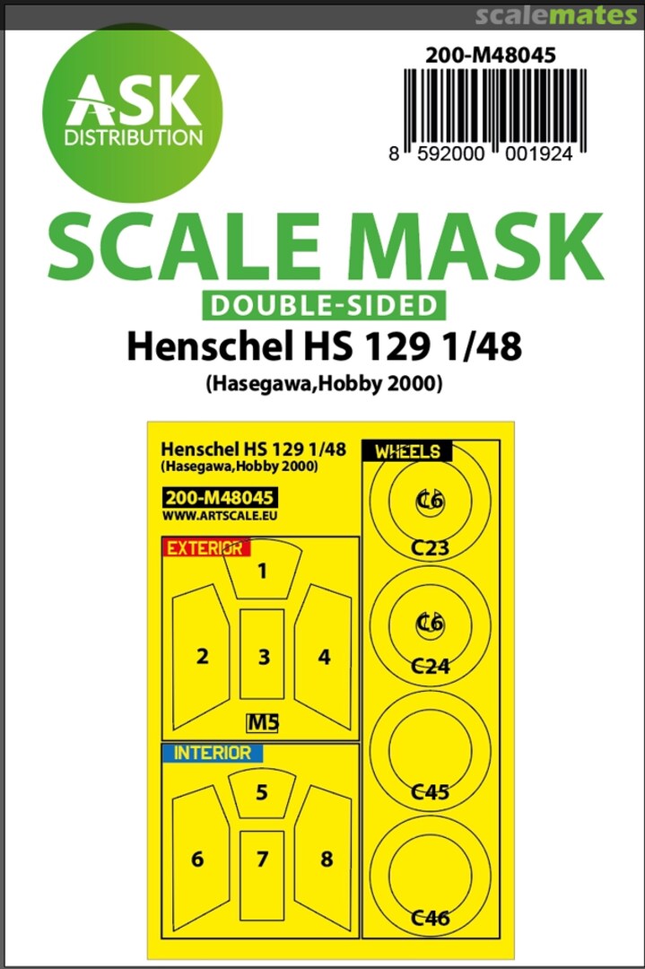 Boxart Henschel Hs 129 200-M48045 ASK