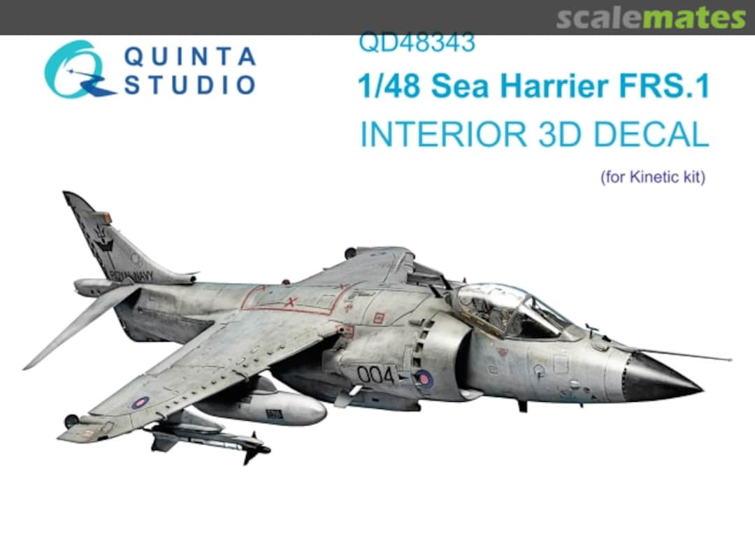 Boxart Sea Harrier FRS.1 interior 3D decals QD48343 Quinta Studio