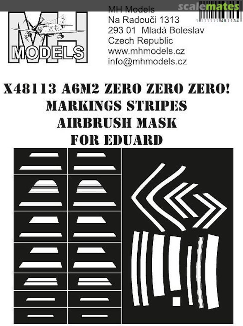 Boxart A6M2 Zero Zero Zero! Markings Stripes Airbrush Mask X48113 MH Models