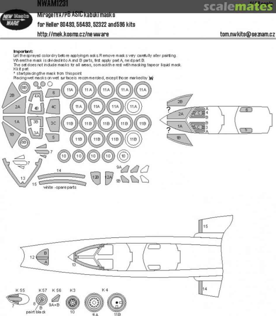 Boxart Mirage IV A/P BASIC kabuki masks NWAM1231 New Ware