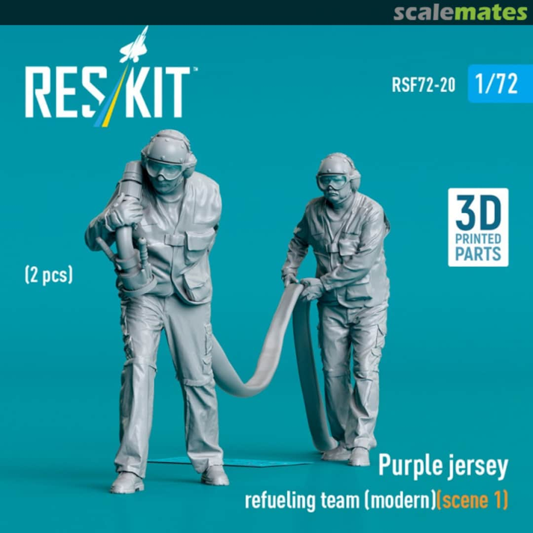 Boxart Purple jersey refueling team (modern) (scene 1) (2 pcs) RSF72-0020 ResKit