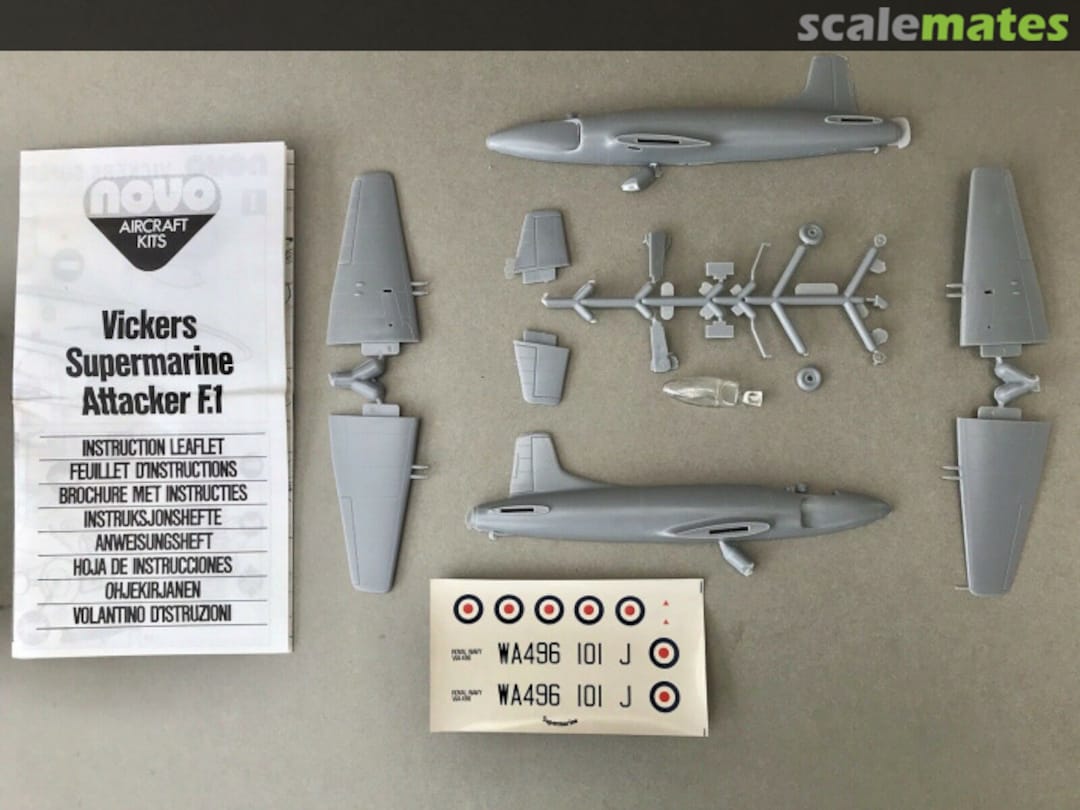 Contents Supermarine Attacker Naval Fighter 76056 Novo