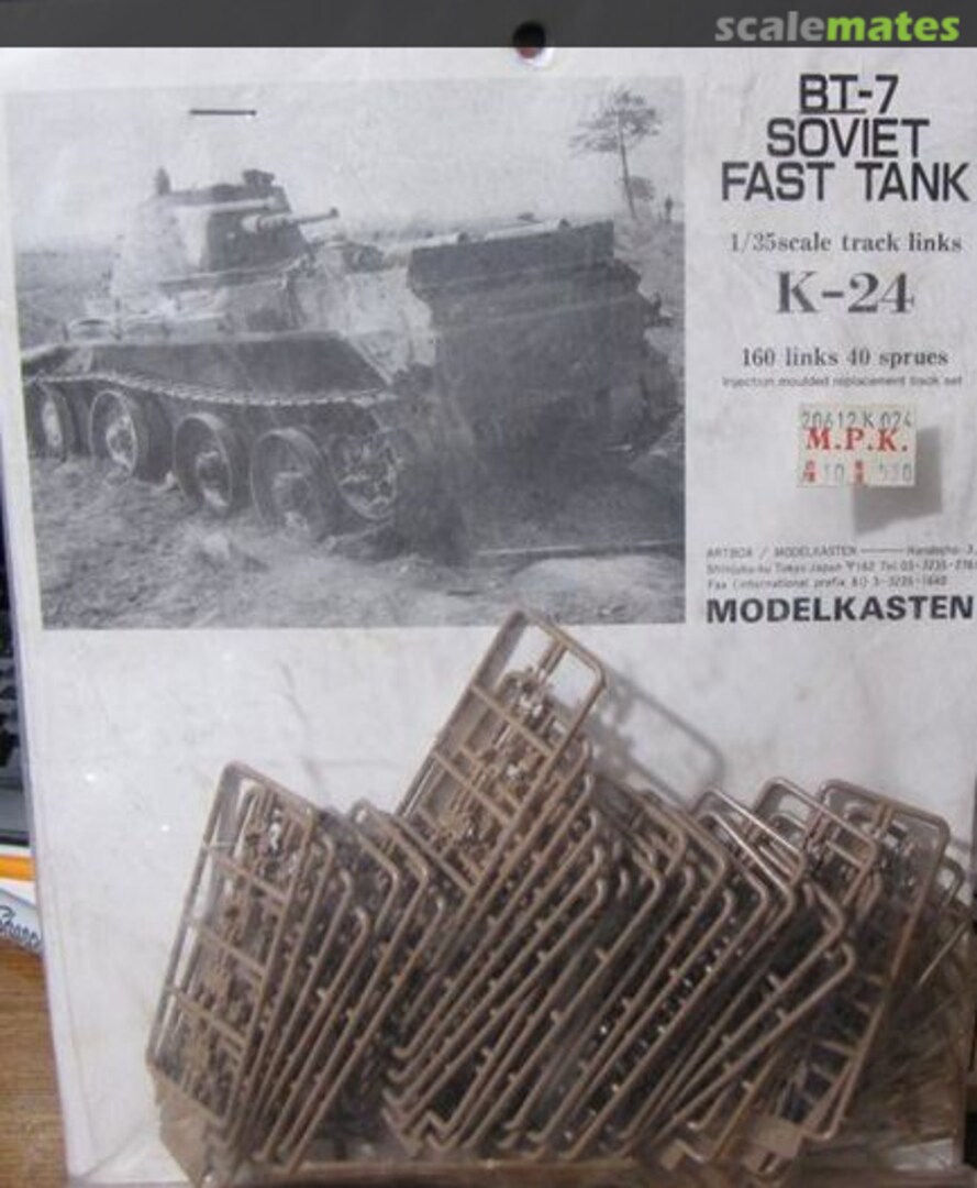 Boxart BT-7 Soviet Fast Tank K-24 Modelkasten